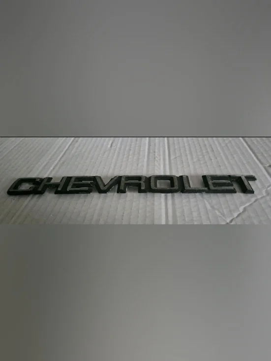 Black Raised Lettering Emblem - Picture 3 of 11